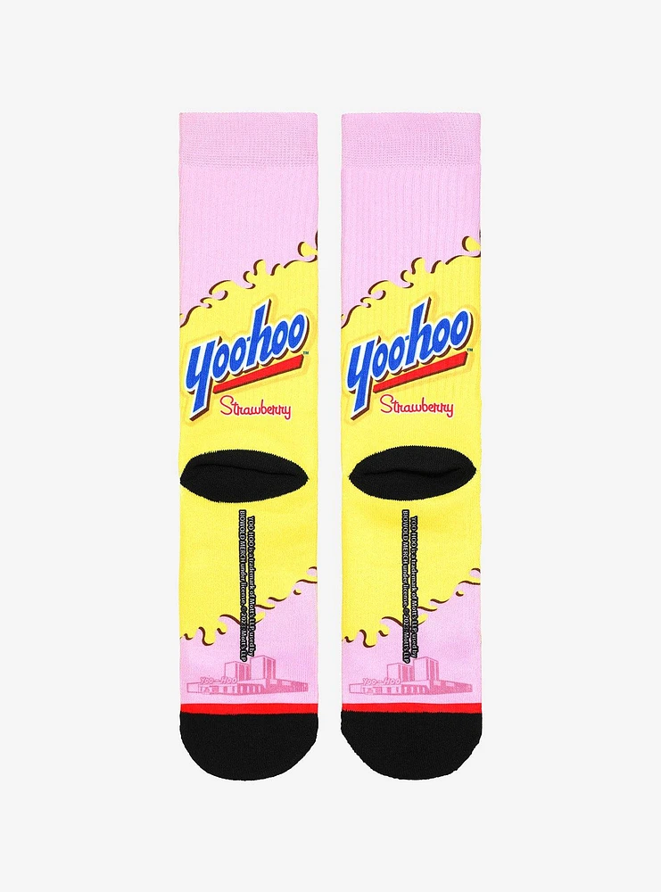 Strawberry Yoo-Hoo Crew Socks