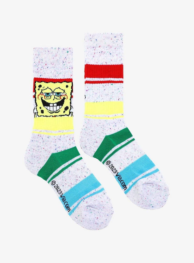 SpongeBob SquarePants Smile Speckled Crew Socks