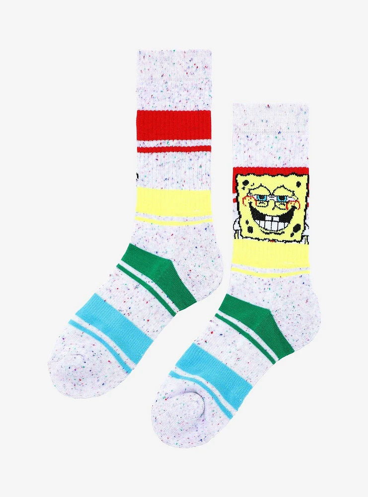 SpongeBob SquarePants Smile Speckled Crew Socks