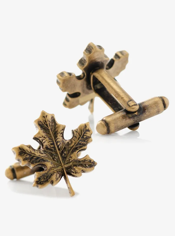 3D Maple Leaf Cufflinks