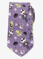 Disney Nightmare Before Christmas Purple Tie