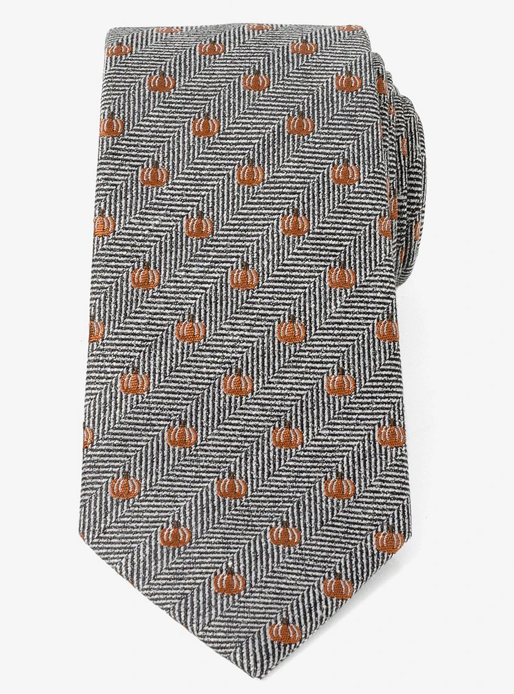 Pumpkin Herringbone Tie