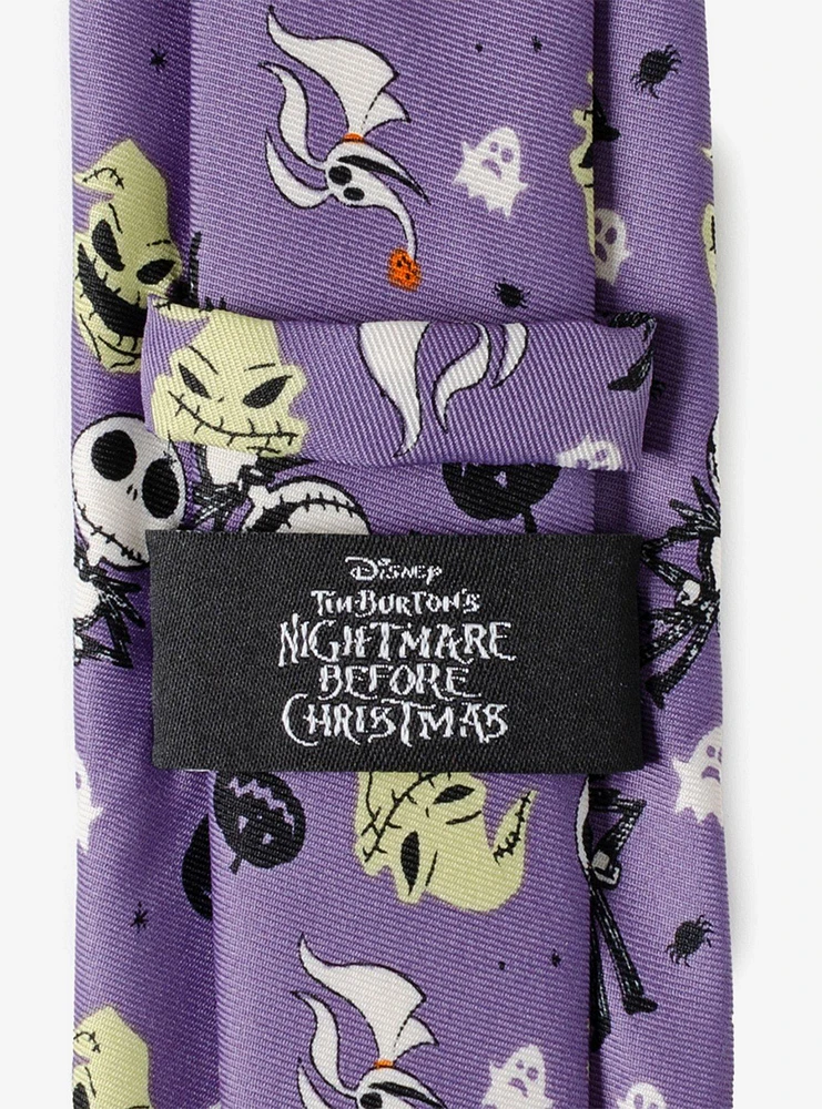 Disney Nightmare Before Christmas Purple Tie