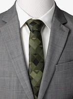 Star Wars The Mandalorian Grogu Plaid Green Tie