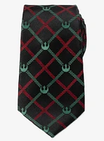 Star Wars Rebel Red Green Plaid Tie