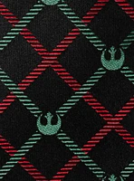 Star Wars Rebel Red Green Plaid Tie