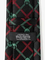 Star Wars Rebel Red Green Plaid Tie