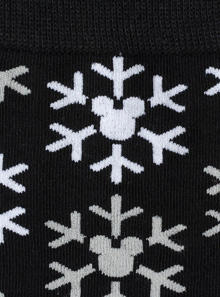 Disney Mickey Mouse Snow Black Crew Socks