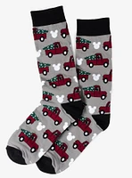 Disney Mickey Mouse Truck Grey Crew Socks