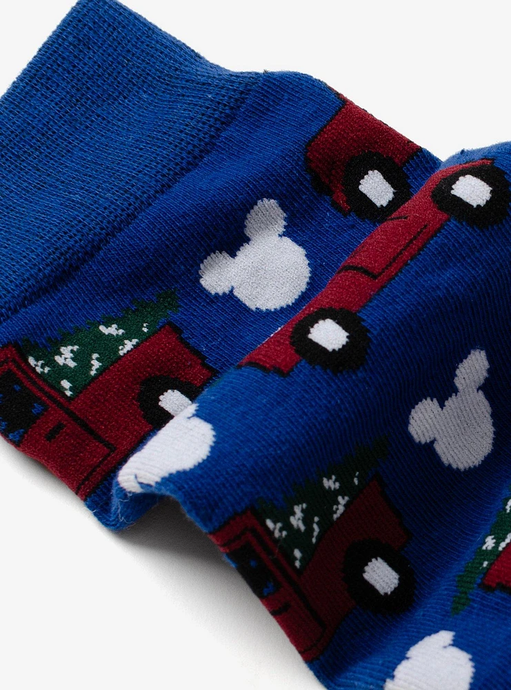 Disney Mickey Mouse Truck Navy Crew Socks