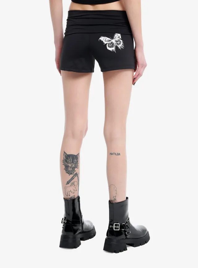 Black Butterfly Shorts