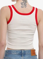 Strawberry Shortcake Vintage Frame Ribbed Girls Crop Tank Top