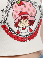 Strawberry Shortcake Vintage Frame Ribbed Girls Crop Tank Top
