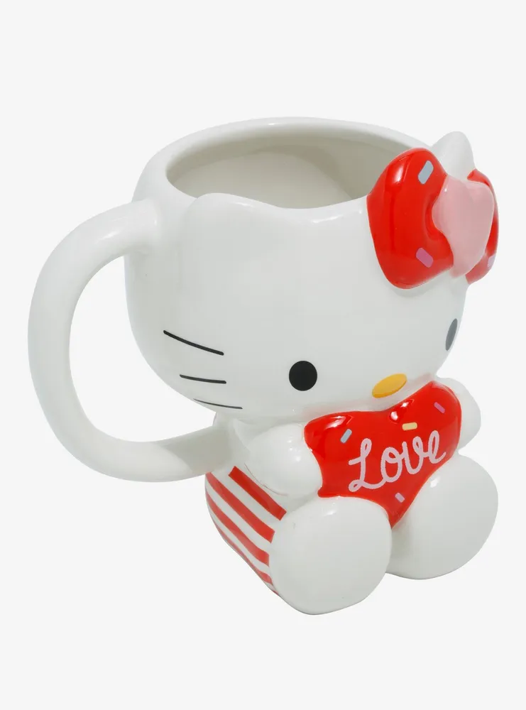 Hello Kitty Love Heart Figural Mug