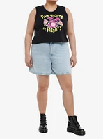 Five Nights At Freddy's Pizza Girls Crop Muscle Tank Top Plus
