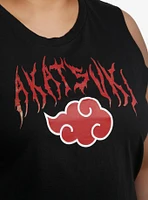 Naruto Shippuden Akatsuki Girls Crop Muscle Tank Top Plus