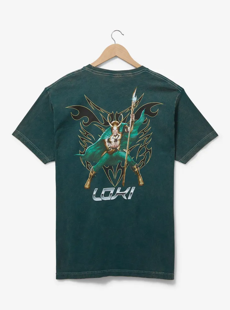 Marvel Loki Chrome Logo T-Shirt - BoxLunch Exclusive