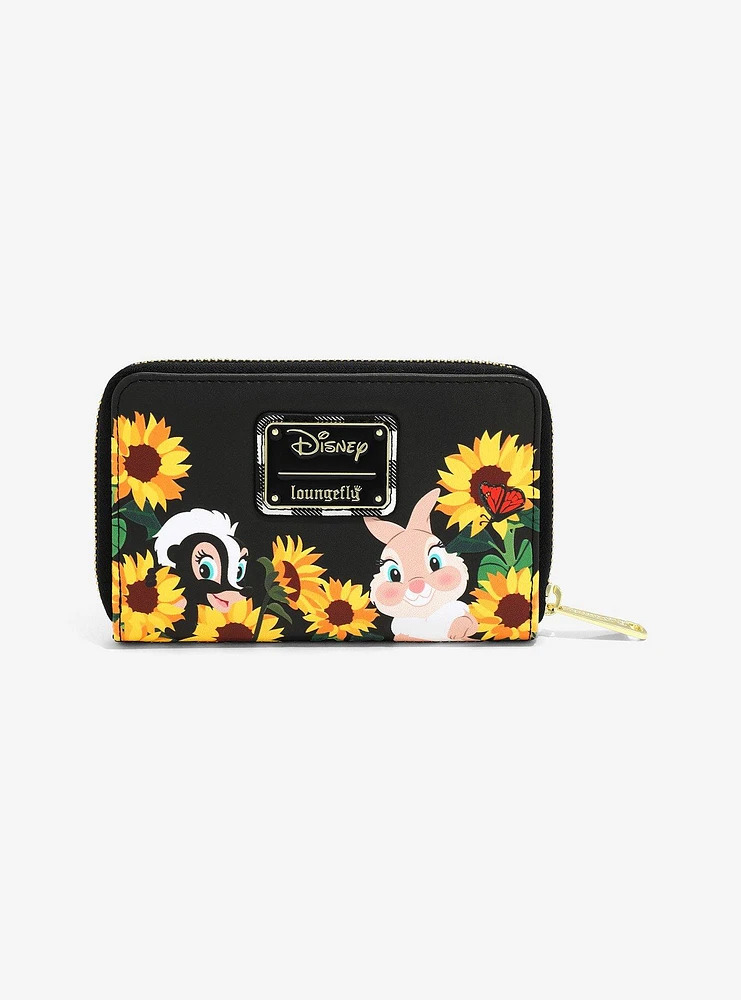 Loungefly Disney Bambi Sunflower Zipper Wallet