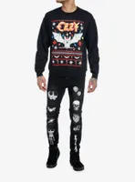 Ozzy Osbourne Bat Fair Isle Holiday Sweater