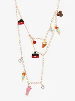 Disney Mickey and Minnie Mouse Ice Cream and Treats Charm Necklace — BoxLunch Exclusive