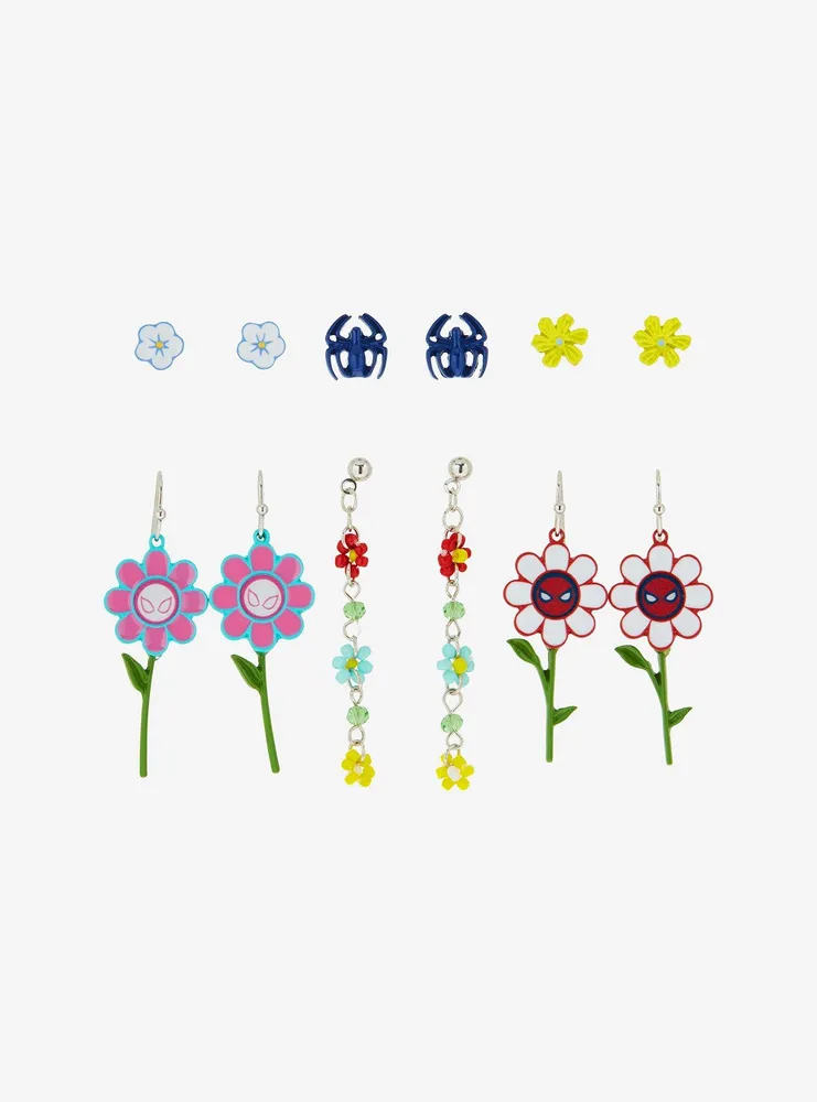 Marvel Spider-Man Flowers Earring Set