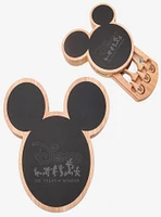 Disney100 Mickey Head-Shaped Black Cheese Board with Cheese Knife Set