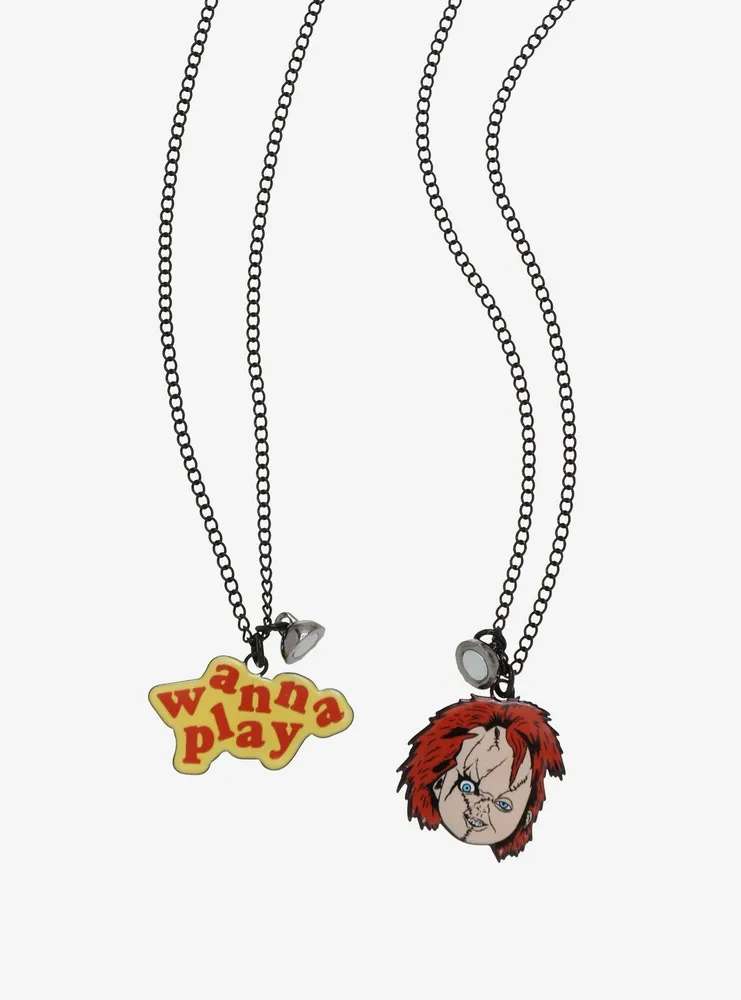 Child's Play Chucky Wanna Play Best Friend Necklace Set