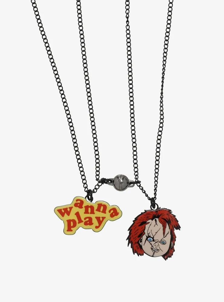 Child's Play Chucky Wanna Play Best Friend Necklace Set