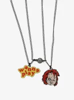 Child's Play Chucky Wanna Play Best Friend Necklace Set