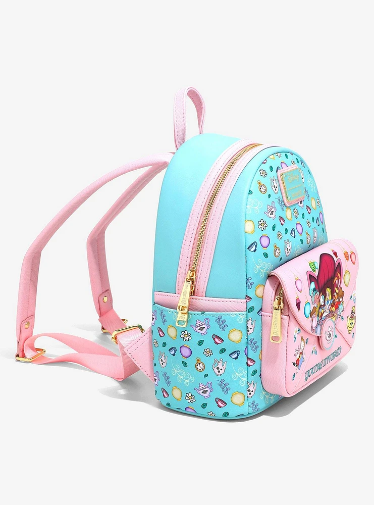 Loungefly Disney Alice in Wonderland Mad Hatter and March Hare Tea Party Mini Backpack — BoxLunch Exclusive