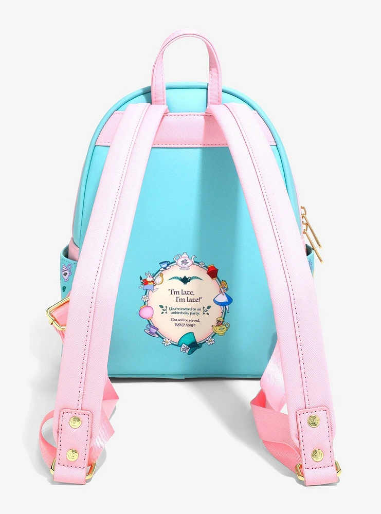Loungefly Disney Alice in Wonderland Mad Hatter and March Hare Tea Party Mini Backpack — BoxLunch Exclusive