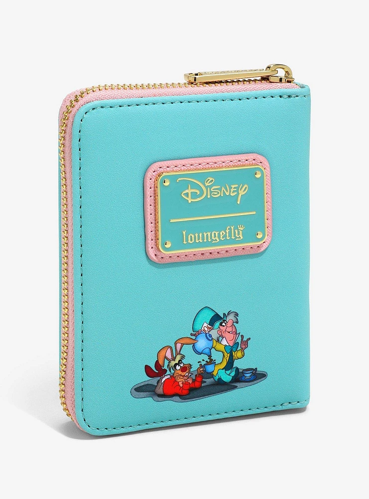 Loungefly Disney Alice in Wonderland Mad Hatter and March Hare Tea Party Wallet — BoxLunch Exclusive