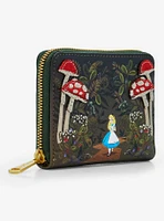 Loungefly Disney Alice in Wonderland Alice Mushrooms Zip Wallet — BoxLunch Exclusive