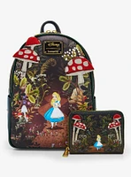 Loungefly Disney Alice in Wonderland Alice Mushrooms Zip Wallet — BoxLunch Exclusive