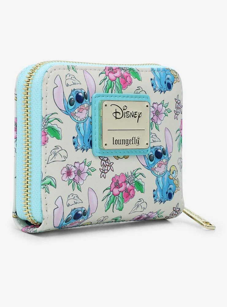 Loungefly Disney Lilo & Stitch Ducklings Beach Zip Wallet - BoxLunch Exclusive