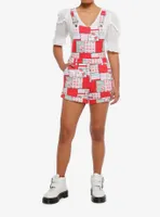 Strawberry Shortcake Patchwork Shortalls