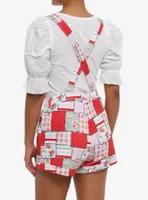 Strawberry Shortcake Patchwork Shortalls