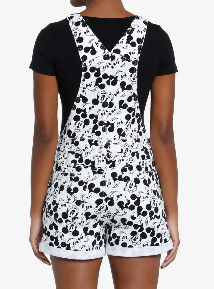 Disney Mickey Mouse Black & White Shortalls