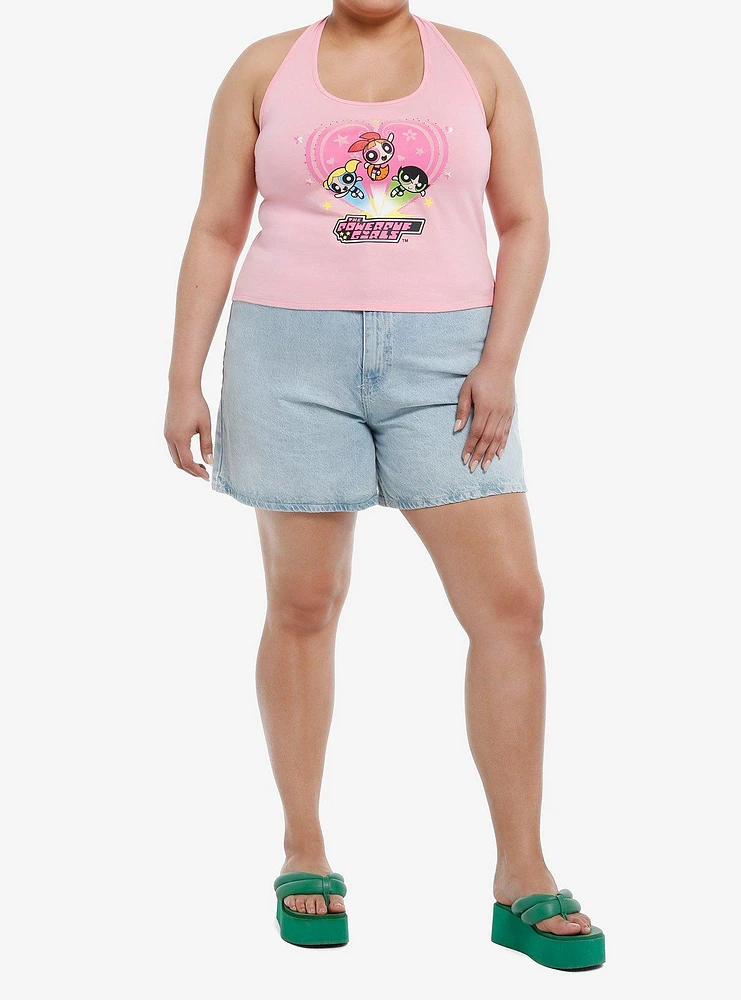 The Powerpuff Girls Rhinestone Halter Top Plus