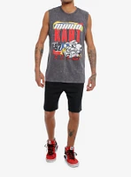 Mario Kart 92 Dark Wash Muscle Tank Top