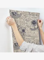 Harry Potter Marauder's Map Blue Peel & Stick Wallpaper