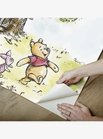 Disney Winnie The Pooh Watercolor Peel & Stick Wallpaper Mural