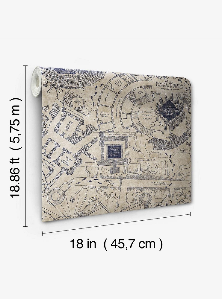Harry Potter Marauder's Map Peel & Stick Wallpaper