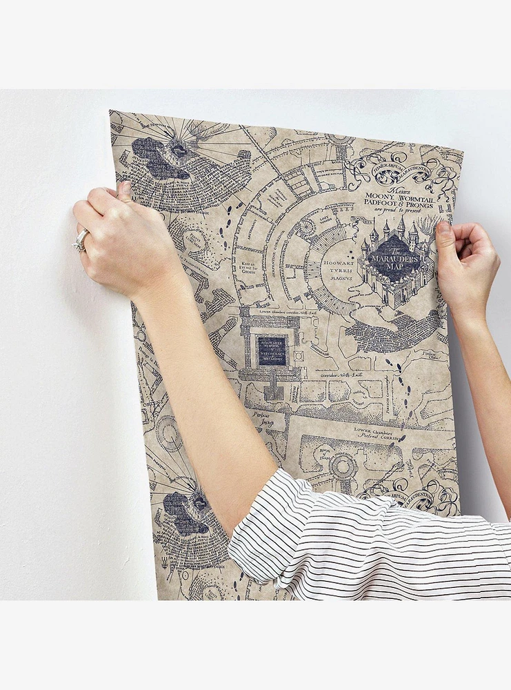 Harry Potter Marauder's Map Peel & Stick Wallpaper