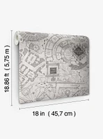 Harry Potter Marauder's Map Grey Peel & Stick Wallpaper