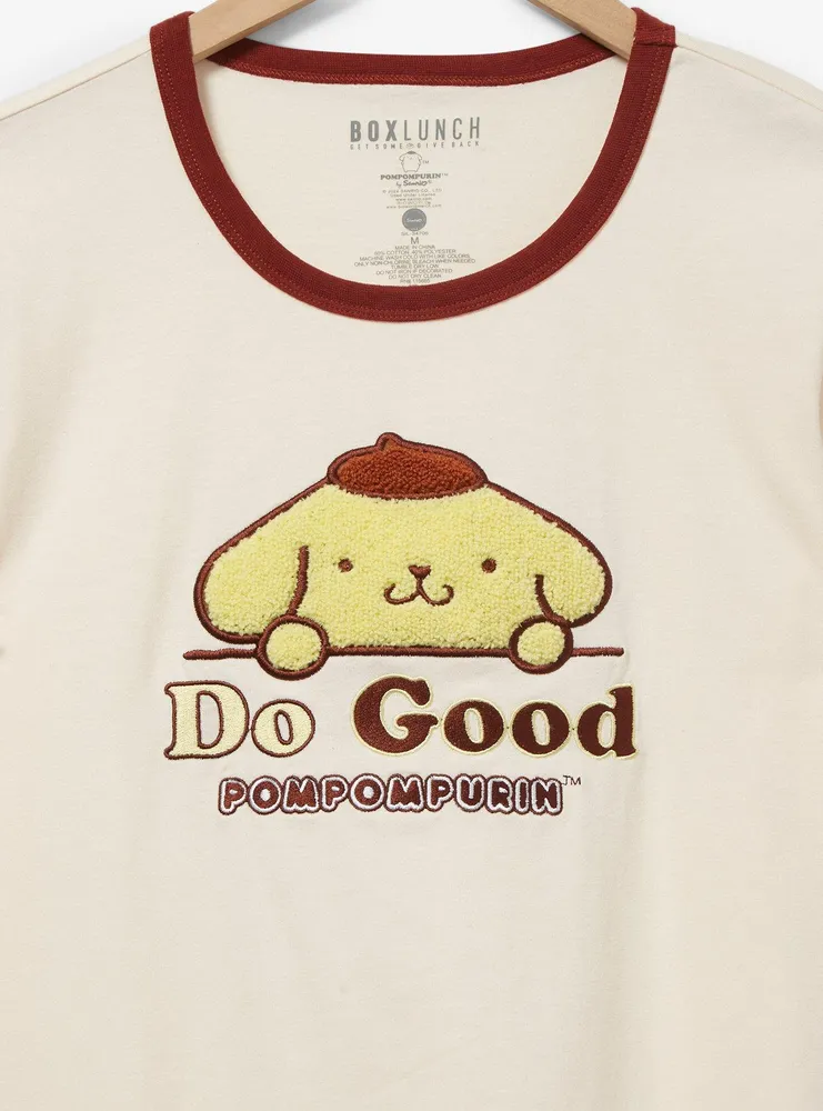 Sanrio Pompompurin Do Good Women's Ringer T-Shirt - BoxLunch Exclusive