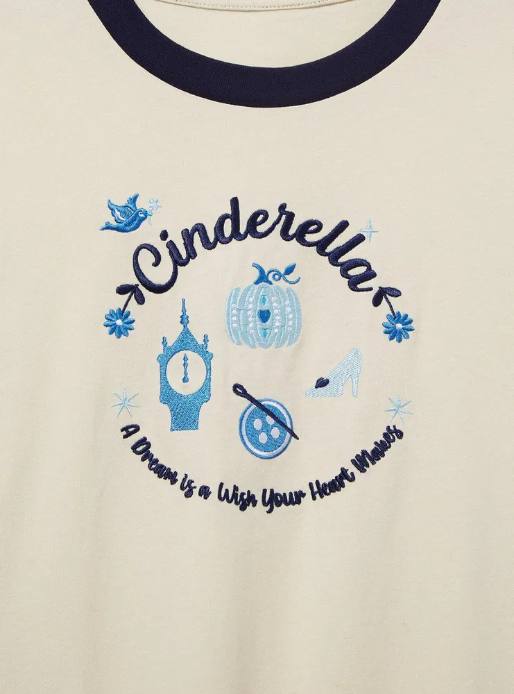 Her Universe Disney Cinderella Icons Ringer Women's T-Shirt - BoxLunch Exclusive