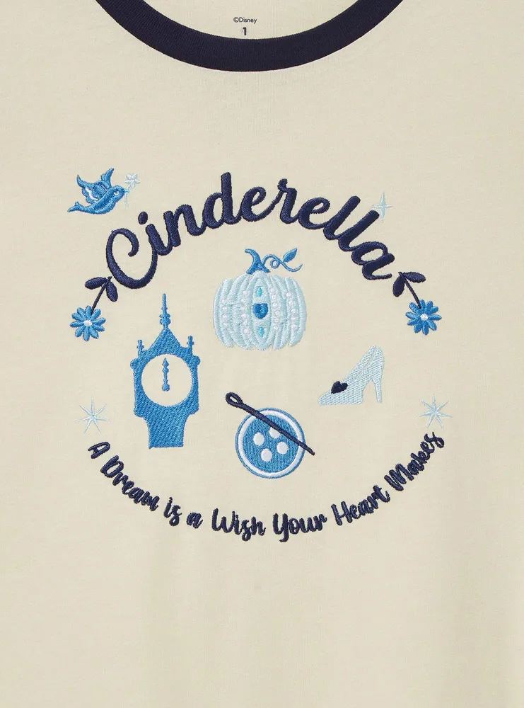 Her Universe Disney Cinderella Icon Ringer Women's Plus T-Shirt — BoxLunch Exclusive