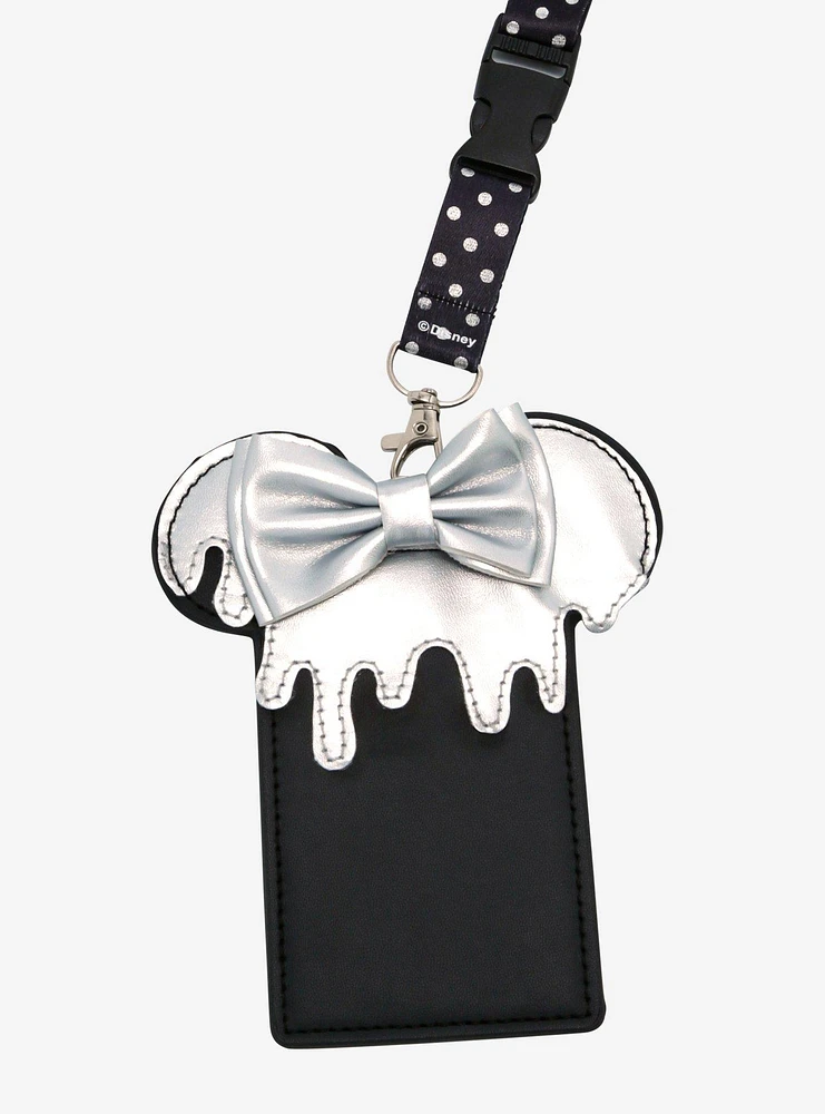 Disney100 Minnie Mouse Metallic Drip Lanyard & Cardholder