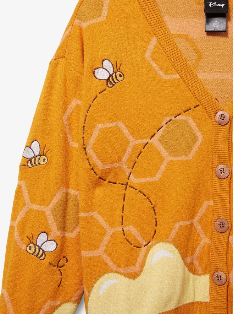 Disney Winnie the Pooh Honeycomb Bear Women's Cardigan - BoxLunch Exclusive